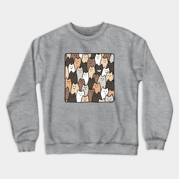 Cat Brigade Crewneck Sweatshirt by koomalaama